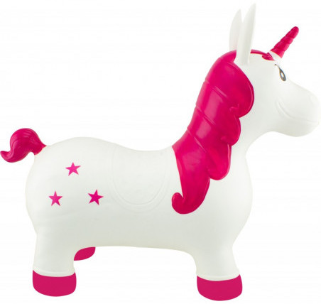 Licorne sauteuse rose